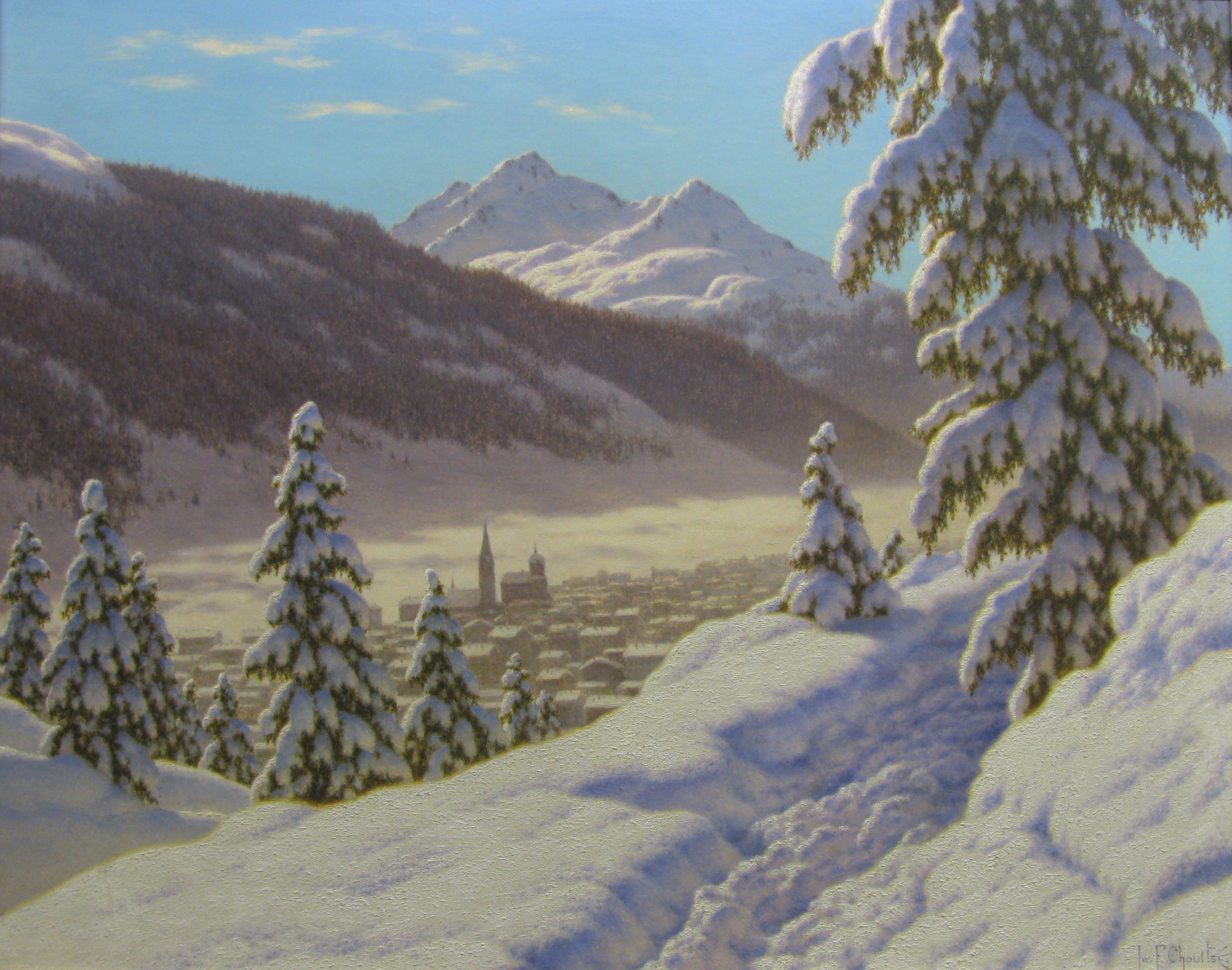 A Winter Idyll, Davos
